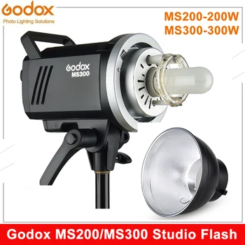 Godox MS200 200W MS300 300W Studio Flash 2.4 G Zabudovaný Bezdrôtový Prijímač Ľahký, Kompaktný, Odolný Bowens Mount Studio Svetlo