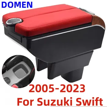 Dvojité Dvere Otvorené 7USB stredovej Konzoly, Úložný Box na Suzuki Swift 2005-2023 Opierkou Box