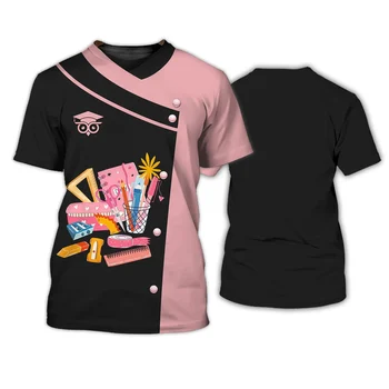 Letné 3D Učiteľ Harajuku Jednotné pánske T-shirts Príležitostné o krk krátky rukáv Abeceda tlačená jumper Nadrozmerné T-shirt topy 2023