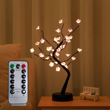 Tabuľka Dekorácie, Lampy, Tvorivé USB Pearl/Javorový Strom Medený Drôt Lampa Vianočné Festival Okrasné Vlkovcový s Diaľkovým ovládaním