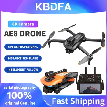 KBDFA AE8 ProMax GPS Drone 8K Profesional Dual HD Kamera Vrtuľník Vzdialenosti 5 KM Rovine Striedavé Prekážkou Vyhýbanie sa Quadcopter