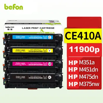 befon Tonera CE410 305A Kompatibilný pre HP CE411A CE412A CE413A M351A M451NW M475DN M476DN M476DW M451dw Tlačiareň