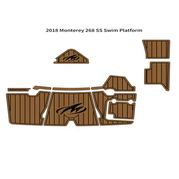 2018 Monterey 268 SS Plávať Platfrom Krok Pad Loď EVA Pena Faux Teak Podlažie Poschodie