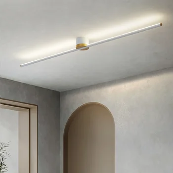 Minimalistický jeden-line dlhé pásy stropné lampy, obývacia izba, spálňa na stenu line lampa uličkou moderný minimalistický led žiarovky