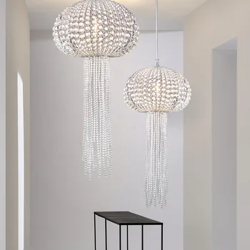 Moderné Medúzy Crystal LED Luxusné Lustre, Osvetlenie Iluminátor pre Obývacia Izba prívesok Závesné Svietidlo Kuchyňa Svetlo