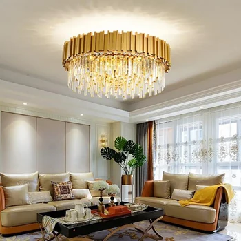 Moderné Stropné svietidlo Crystal pre obývacia izba luxusné Kolo Domova závesné Svietidlo Luxusné Jedáleň led Cristal Lesk
