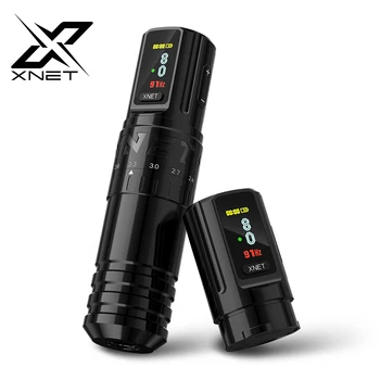 XNET Vipera Profesionálne Bezdrôtové Tetovanie Stroj Nastaviteľný Zdvih 2.4-4.2 mm OLED Displej Batéria 2400mAh Pre Tattoo Umelci