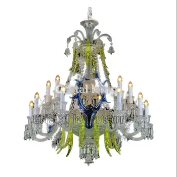 Jeleň Dekor 18 Žiarovky Sklenené Trubice, Krištáľový Luster Klasické Závesné Lampy na Strop