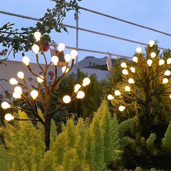 Diaľkové Solárne Loptu Strom Pobočky Lampa Dvore je Vonkajšie Trávnik Vodotesný LED Záhrada Zem Trávnik Svetlá Vonkajšie Záhradné Dekorácie