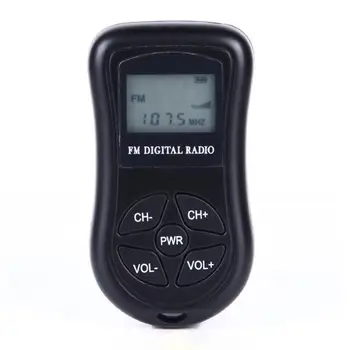 Mini DSP Digitálne Zobrazenie 2 Kanál FM Stereo Rádio Redukcia Šumu 1 15inch LCD Displej Konferencie Prijímač s Káblové Slúchadlá