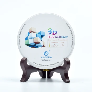 3Dplus Viacvrstvových Zubné Frézovanie Zirconia CAD CAM Zirkónia Disk Zubné Laboratórium Materiálov