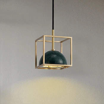 Kreatívne 5W G4 Domáce Dekorácie Spálňa Posteli Obývacia Izba Prívesok Lampy Európskej Vintage Zelená Zlatá Klietka LED Obchod Svetlo
