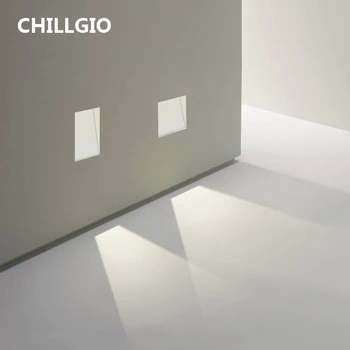 CHILLGIO Shadeless Schodisko Svetlo Krok Senzor Odnímateľný Rebrík Osvetlenie Minimalizmus Domova Chodbe Vstavaná Schodiskové Svietidlá Led