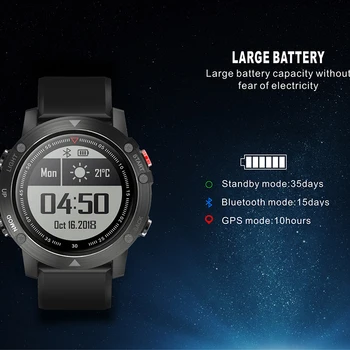 30 metrov ip68 vodotesný gps Športové Smart hodinky 400Mah dlhý pohotovostný čas Bluetooth 4.0, Stopky GPS Smart Náramok Pre Zdravie