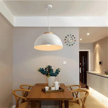 Moderný Prívesok Svetlo Minimalistický Štýl póry Dreva v Rodine, Spálne, Jedálenský Stôl LED Macaroon luster Domáce Dekorácie
