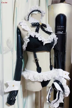 Krásna Čierna Mačka Slúžka Cosplay Kostým Módy Sexy Jednotné Vyhovuje Unisex Činnosť Strany Úlohu Hrať Oblečenie Na Mieru, Aby Všetky