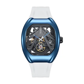 CRONUSART Mechanické Náramkové hodinky Supercar z Nerezovej Ocele Zafírové Sklo Kostra Pohyb Mužov Automatické Mechanické Hodinky