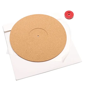 Korok Gramofónu Mat Anti-Statické Slipmat Non‑Slip nárazuvzdorný pre 12 Palcový LP Vinyl s 45 RPM Záznam Adaptér