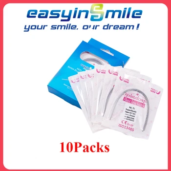 Easyinsmile Vysokú Kvalitu Zubnej NITI Drôty Materiál pre Kovové Obdĺžnikový Orhto Držiak Mini Traky