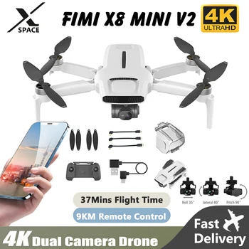 Nové Bezpilotné Fimi X8 Mini V2 Professional S 4K Kamera EIS WIFI Uav 37min Vytrvalosť 9 km RC Dron Quadcopter 3-os Gimbal Hračky