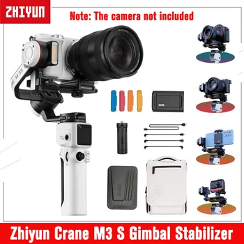 Zhiyun Žeriav M3S Fotoaparát Gimbal Stabilizátor pre Mirrorless Fotoaparát pre Sony, Canon Smartphone Mobilné Stabilizátor pre Android