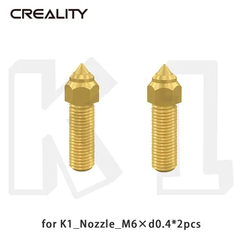 CREALITY Pôvodné M6 0,4 mm 2 ks Trysky na K1 3D Tlačiarne