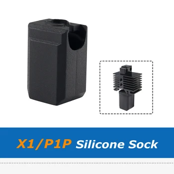 1pc Black Bamb X1 P1P Silikónové Ponožka s Vysokou teplotou Opotrebovaniu Kúrenie Blok Rukáv Kryt Pre 3D Tlačiarne Diely
