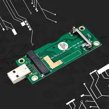 Mini PCI-E na USB Adaptér so SIM 8Pin Karta, Slot pre WWAN/LTE Modul
