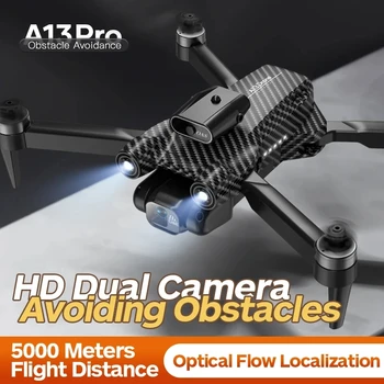 Nové A13 Pro Uhlíkových Vlákien Drone S Kamerou Striedavé 8K Hd Leteckých Hučí Optický Tok Anti Shake Dual Kamera Rc Lietadlo Deti Hračky
