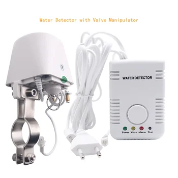 Únik vody Detektor Úniku Alarm Senzor s Automatické odrezať DN15 Manipulátor Ventil Smart Home Povodňového Prietoku Monitor