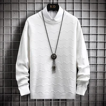 2023 Jesenné a zimné pánske svetre módny pletený pulóver mužov kvality sveter kórejský bežné bunda pánske svetre číslo 3005