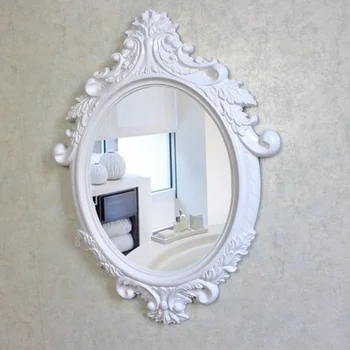Estetické Nástenné Zrkadlo Kúpeľňa Luxusné Kolo Dlho Roztomilý Zrkadlo Nordic Dievčatá Wc Make-Up Espelhos Decorativos Výzdoba Domov