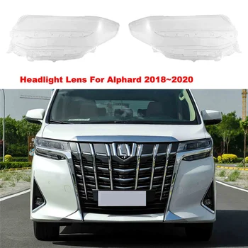 Predný Ľavý Svetlomet Objektív pre Toyota Alphard 2018-2020 Auto Vedúci Svetlo Lampy krycie Sklo Náhradné Jasné Lampa Auto Shell
