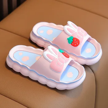 Nové 2023 detské Papuče Dievčenské Letné Roztomilý Krytý Domov protišmykových Detské Sandále, Papuče PVC