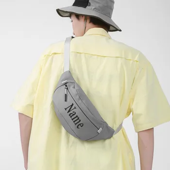 Prispôsobený batoh Osobné meno minimalistický študent uhlopriečka hrudníka taška farbou módne batoh