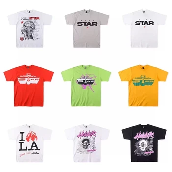 NOVÉ Hellstar Studios T Shirt Muži Ženy Najlepšiu Kvalitu Ležérny Top Tričká Krátky Rukáv Tlačiť T-shirt Grafickej Anime Muž Oblečenie y2k