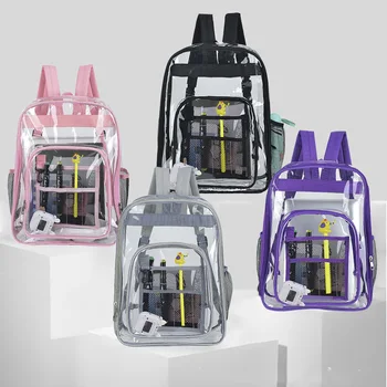 2023 Jasné, PVC Batoh pre Študentov veľkou Kapacitou Školské tašky Trendy Transparentné Batoh
