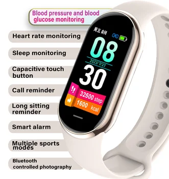 2023 Nové Žien Cukru v Krvi Detekcie Športové Smartwatch Mužov Srdcovej frekvencie, Krvného Tlaku Spánku Monitorovanie Hodinky pre Huawei Xiao