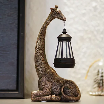Nacome Slon/Žirafa Dekorácie s Solárne Záhradné Svietidlo pre Vonkajšie s Nepriepustným LED Solárne Lampy, Záhradné Dekorácie