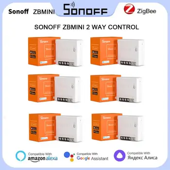 SONOFF Zigbee MINI Prepínač ZBMINI obojsmerná Smart Switch Hlas, Diaľkové Ovládanie Modul Cez Alexa A Domovská stránka Google Asistent EWeLink