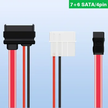 SATA Dátový a Napájací Kábel s Integrovaným 7 + 6 D 4pin ssd SSD Striedanie Kábel pre ALIENWARE X51R2R1