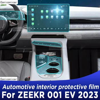 Pre ZEEKR 001 EV 2023 Prevodovka Panel Navigácia Automobilový priemysel Interiér Obrazovke TPU Ochranný Film Kryt Anti-Scratch Nálepky Chrániť