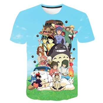 Deti Japonskom Anime, Komiksu Mužov A Žien T-Shirts 3D Tlač Hip Hop Harajuku Osobnosti Tee Okrúhlym Výstrihom, Krátky Rukáv