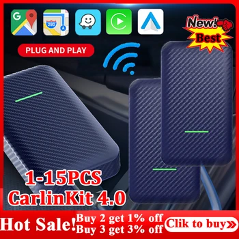 1-15PCS Upgrade Carlinkit 4.0 pre Káblové Bezdrôtové CarPlay Adaptér Android Auto Dongle Auto Multimediálny Prehrávač Auto Príslušenstvo
