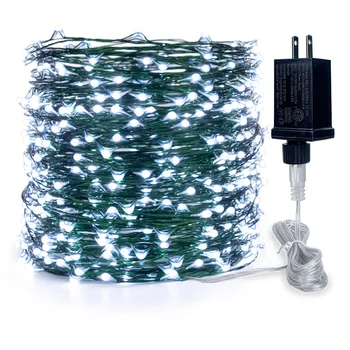 5-100M LED Reťazec svetlá Zelená Drôt Svetlá Víla Garland Pre Vonkajšie Nepremokavé Domov Vianoce Svadobné Party Záhradné Dekorácie