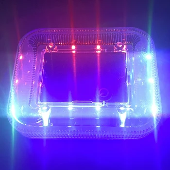 2 KS Solárne LED Blikajúce Výstražné Svetlá pre Vozidlo, Auto, ťahač s Návesom Motocykel Núdzové Strobo Lampa Magnet RGB Baterka