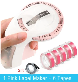 9 mm PVC nálepky Pásky s Ručným 3D DIY Razba Label Maker Kompatibilný pre Dymo 12965 Prenosné Stroji Organizátor Xpress