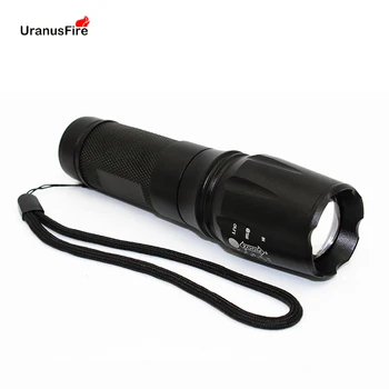 Uranusfire Q5 LED lov Baterka červené zelené svetlo, osvetlenie 450Lm 5 režimov nastaviteľné 18650 zoomovateľnom baterka horák
