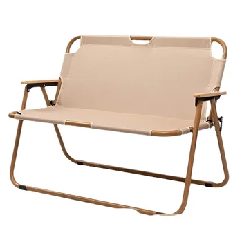 Zliatina hliníka póry dreva dvojitá skladacia stolička vonkajšie prenosné skladacie stoličky voľný čas potreby na kempovanie stolička piknik dvojité pláž stoličky