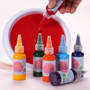 Farebné Disk, Tlačiarenské farby, atramenty, Umývateľný Malé Tesnenie Tlač Olej, 30Ml, detský Prst Maľovanie Tlač Platformu Tlač Olej Wh